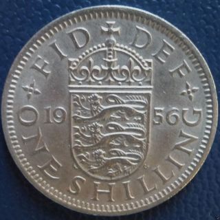 Uk - England - Great Britain - 1 Shilling Coin 1956 English Version photo