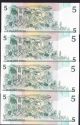 Philippines 5 Pesos Commemorative Ovpt.  4 Different Banknote Uncirculated Asia photo 1