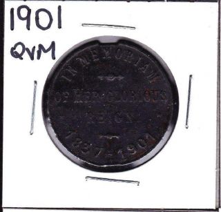 1901 Qvm Queen Victoria Memoriam/tribute Medal photo