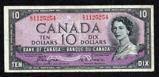1954 Devil ' S Face $10.  00 Bc - 32a Vf 20 Scarce E/d Changeover Ten Dollars Df photo
