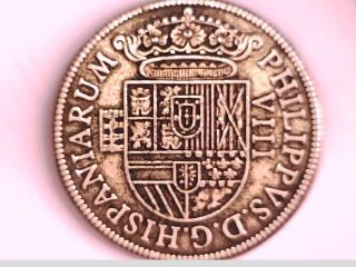 Spain Reino De EspaÑa Felipe Ii El Prudente 1556 - 1598 Ar 8 Reales Segovia Coin photo