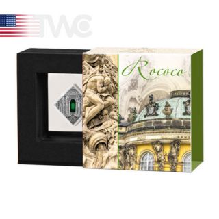 Niue 2014 1$ Rococo Art The Art That Changed The World Antique Finish Silver Co photo