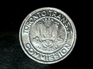 Toronto Transit Commission 1954 Service Courtesy Safety Token On900f photo