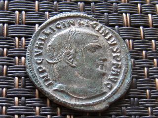 Licinius I 308 - 324 Ad Follis Silvered Ancient Roman Coin photo