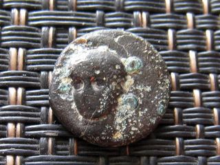 Ancient Greek Bronze Coin Unknown Very Interesting / 12mm photo