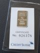 5 Gram Credit Suisse Platinum Platinum photo 1