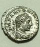 Rare Ancient Roman Silver Coin Denarius Elagabalus 219 Fedes Standard & Vexillum Coins: Ancient photo 1