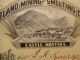 1892 Cumberland Mining & Smelting Company Castle Montana Stock Certificate Gold Stocks & Bonds, Scripophily photo 5