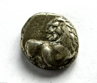 C.  400 B.  C Ancient Greece Thrace - Cherronesos Ar Silver Hemmi - Drachma Coin.  Vf photo