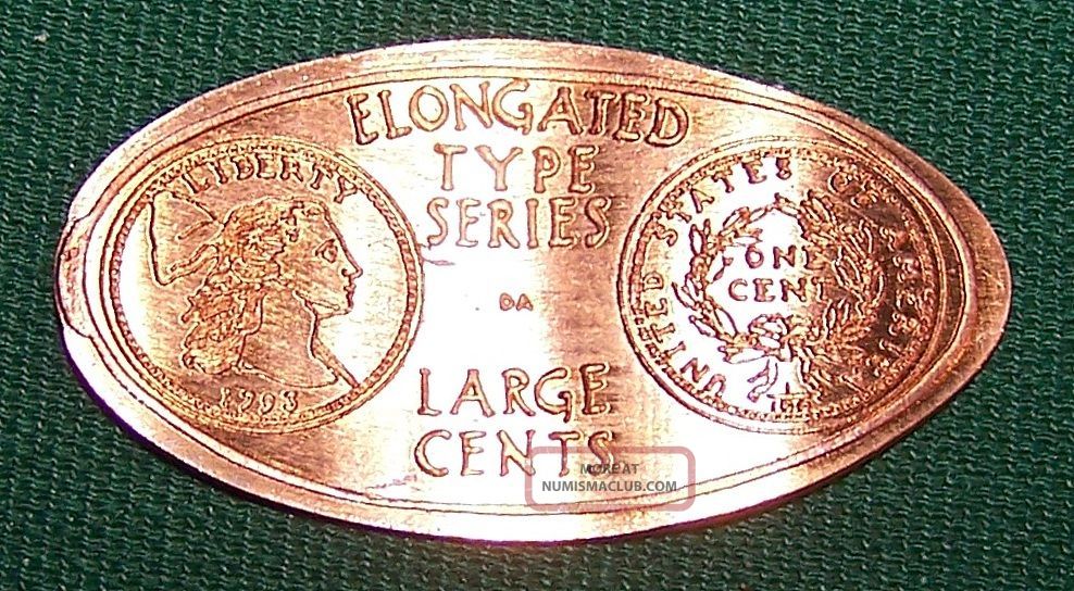 Ada - 5: Vintage Elongated Cent: Elongated Type Series / Large Cents - 1793 Lg Cent Exonumia photo