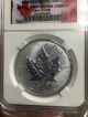 2014 Canada Maple Leaf Chinese Lunar Horse Privy Silver 1oz Coin Npgs Pf69 Coins: Canada photo 2