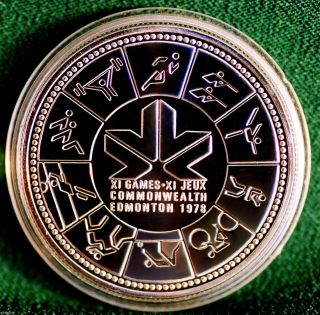 1978 Canada Silver Dollar - Commonwealth Games In Edmonton photo
