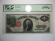 1917 $1 Legal Tender Note Pcgs 35 Ppq Large Size Notes photo 2