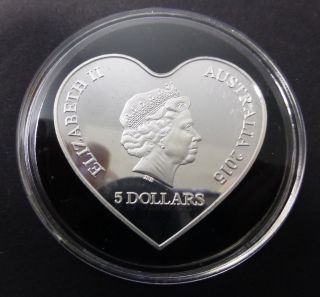 Elizabeth Ii - Five Dollars Eternal Love Silver Plated Coin photo