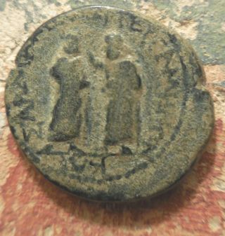 Augustus Pergamum 5 Ad Demos In Chiton,  Crowning Proconsul M.  Plautius Silvanus photo