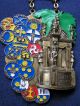 Vintage German Brass Token Walking Hiking Pin Medal 1979 (15) Exonumia photo 1