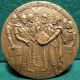 Woman / King & Medieval Knights - Chaves 90mm 1979 Bronze Medal By Cabral Antunes Exonumia photo 1