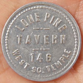 Vintage Lone Pine Tavern Salt Lake City Utah Good For 1 Beer Token photo
