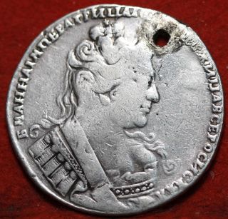 Circulated 1733 Russia 1 Rouble Km192.  2.  729 Silver Foreign Coin S/h photo