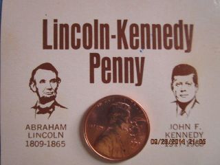 Lincoln Kennedy Penny /astonishing Coincidences/great Conversation Piece photo