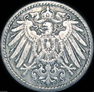 Germany - German Empire - German 1900g 5 Pfennig Coin photo