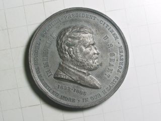 1885 Usa 62mm Wm U.  S.  Grant In Memoriam Medal photo