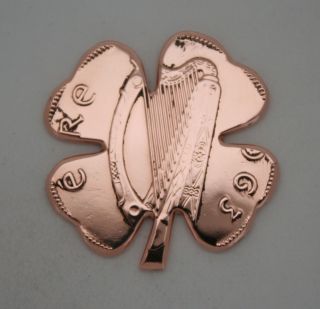 Four Leaf Clover Ball Marker 1963 Irish Penny Coin Irish Ireland Eire Celtic photo