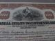 1930 Insull Utility Investments Bond Certificate Illinois Stocks & Bonds, Scripophily photo 3