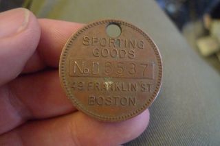 Old Copper Horace Partridge Boston Sporting Goods Good For Token photo