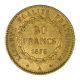 1876 A France 20 Francs Lucky Angel Gold Coin Gold photo 1