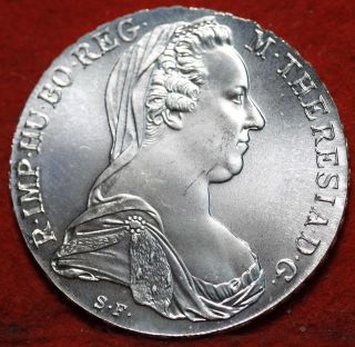 Uncirculated 1780 Austria 1 Thaler Maria Theresa Silver Restrike photo