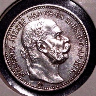 Numiserbia - 1 Korona 1915 Km 492 Hungary Ungarn Silver Coin Silber Munzen photo