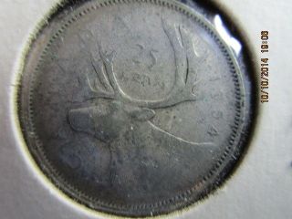 Canadian 1954 25 Cent Coin photo
