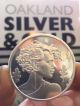 Oakland Silver & Gold One Troy Ounce 999 Fine Silver Round 2015 First Strike Silver photo 1