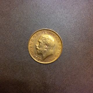 George V Gold Sovereign With The King ' S Head photo