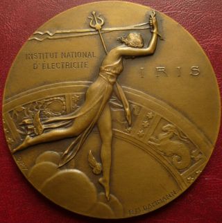 Fabulous Art Deco Dated 1927 French Medal By Dammann With Splendid Box photo