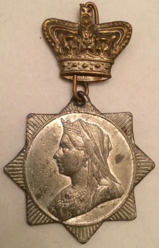 Queen Victoria - Diamond Jubilee Medal - 1897 - With Pin photo