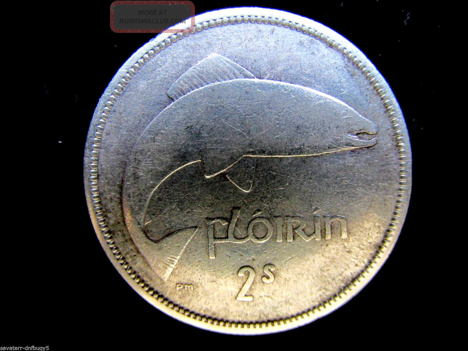 Ireland 1934 Rare Silver Irish Florin 2/s Fine Two Shilling Coin.