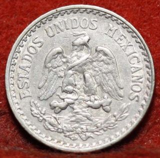 Circulated 1919 Mexico 10 Centavos Silver Foreign Coin S/h photo