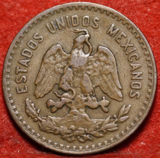 Circulated 1927 Mexico 5 Centavos Foreign Coin S/h photo