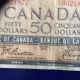 1954 Canadian Fifty Dollar Bill ($50) Beattie/coyne Canada photo 1
