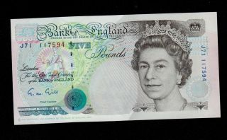 Great Britain 5 Pounds (1990 - 91) J71 Pick 382a Unc Banknote. photo