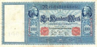 Xxx - Rare German 100 Mark Empire Banknote From 1910 photo