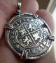 1718 Silver Spanish 2reales Treasure Cob Coin Pendant (not Atocha) Europe photo 6