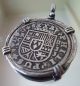 1718 Silver Spanish 2reales Treasure Cob Coin Pendant (not Atocha) Europe photo 8