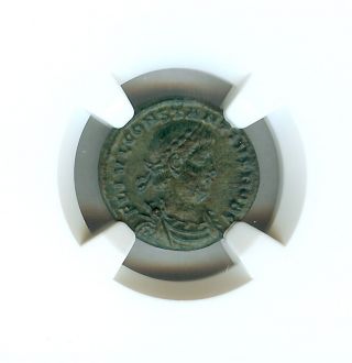 Constantius Ii 337 - 361 Ad.  Ae3/4 Soldiers Rev Ngc Au Strike: 5/5 Surface: 2/5 photo