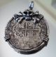 Silver Spanish Philipv Treasure Cob Coin Pendant 1700 ' S (not Atocha) Europe photo 10