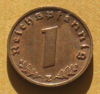 Old Coin Of Nazi Germany 1rp 1938e W/ Swastika photo