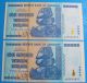 2008 Aa 100 Trillion Dollar Zimbabwe Currency Banknote / One Note / 2008 Aa Zim Africa photo 4