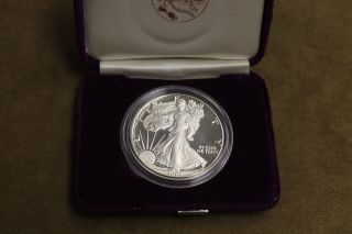 1987 Silver Eagle Proof Coin,  United States Silver Eagle Bullion Proof Coin photo